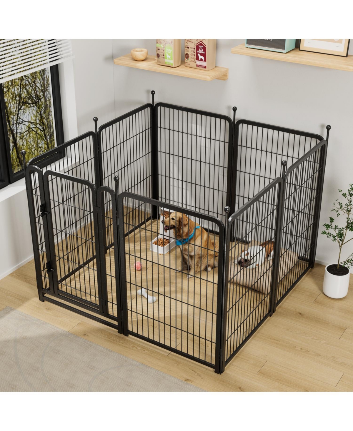 Streamdale Furniture Dog Playpen 8 Panels 40" Heavy Duty