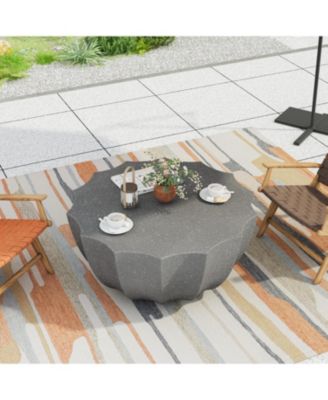 Modern Outdoor Waterproof Coffee Table - Grey