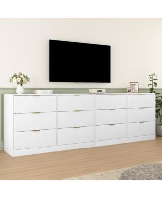 Simply Modern 6-Drawer Dresser - White
