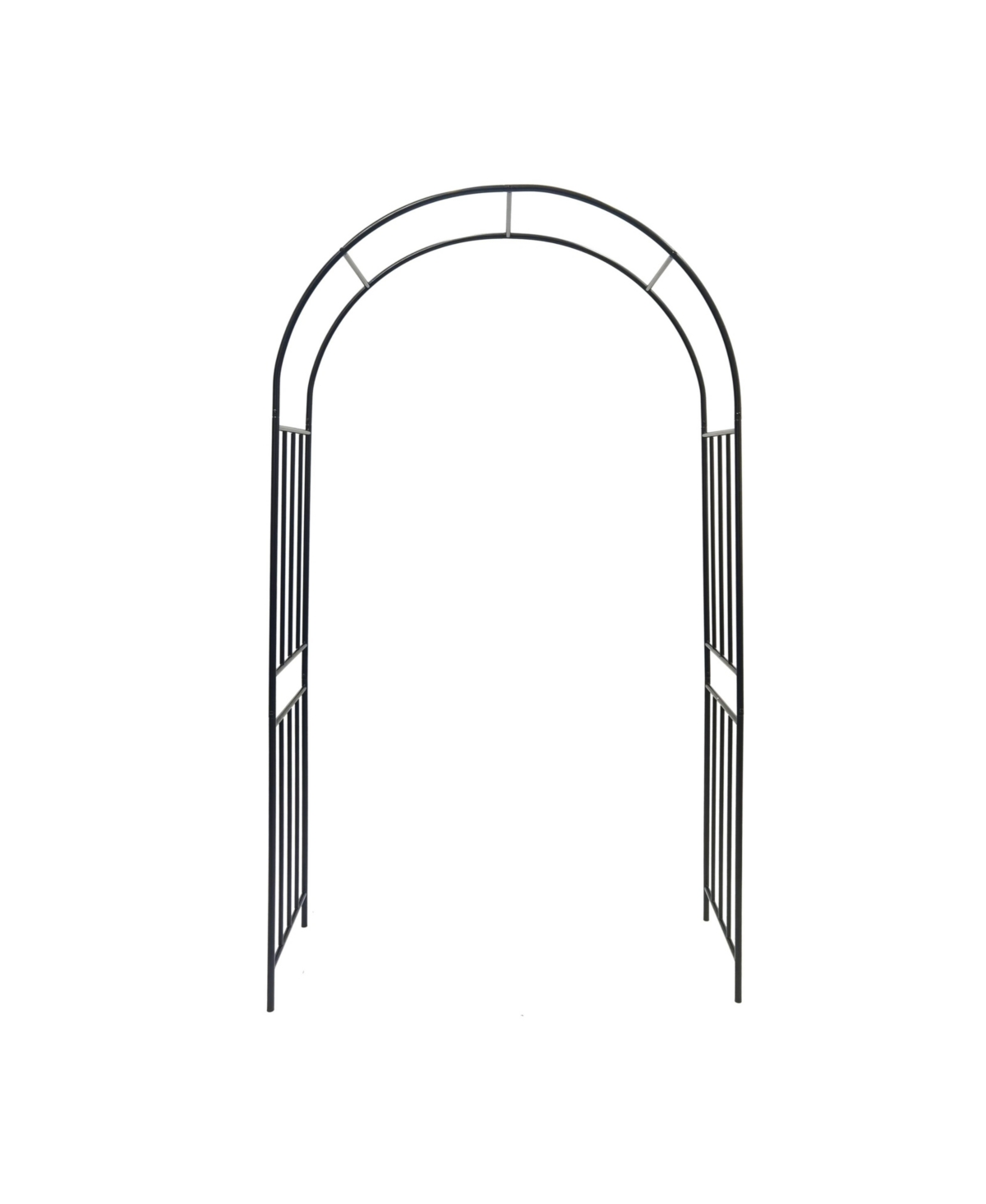 Streamdale Furniture Streamdale Metal Garden Arch, Climbing Plant Support, Outdoor Black