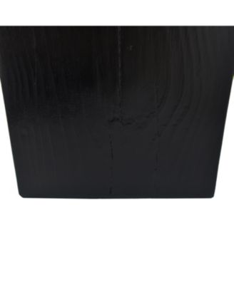 Streamdale Wood-Look Square End Table, Black, Indoor/Outdoor, 33.75"
