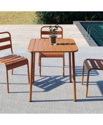 Sera Red Square Outdoor Table