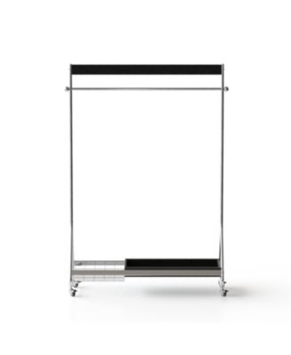 Leon Black Clothes & Hat Rack - Retro Bedroom Storage