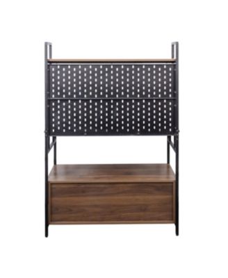 Kitchen Bakers Rack with Door & Storage Shelf