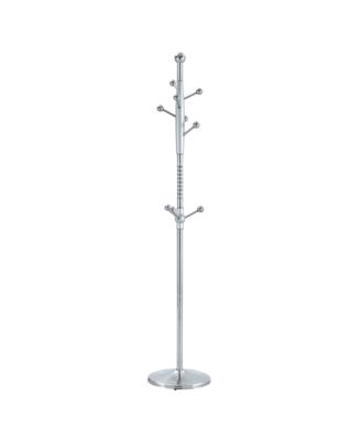 Modern Silver & Gold Coat Rack - 72 Inch, Detachable Bracket