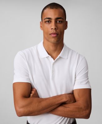 Men’s Short Sleeve Stretch Jacquard Polo Shirt