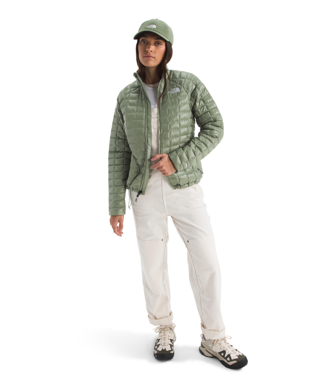 The North Face Women's Thermoball Zip-front Jacket In Green