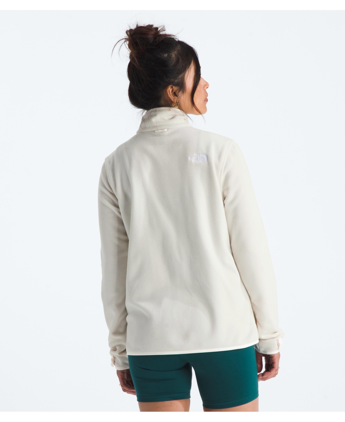 The North Face Women's Glacier Logo Detail Jacket In White