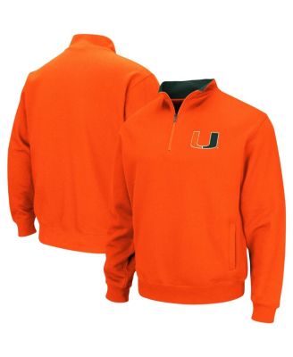 Colosseum - Men's Orange Miami Hurricanes Tortugas Logo Quarter-Zip Jacket