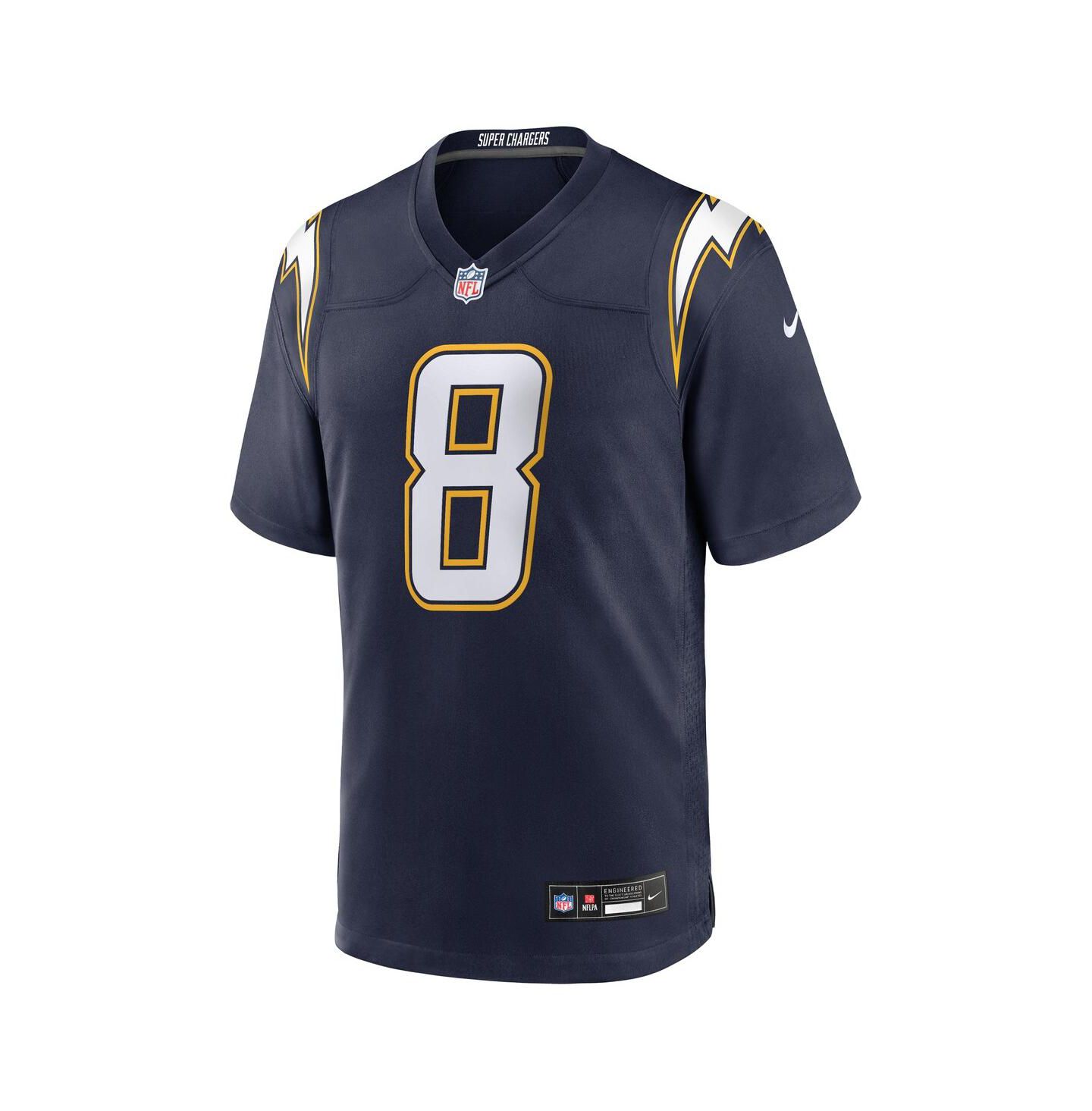 Мужское игровое джерси Nike Omarion Hampton Los Angeles Chargers Alternate, Navy — фото 3