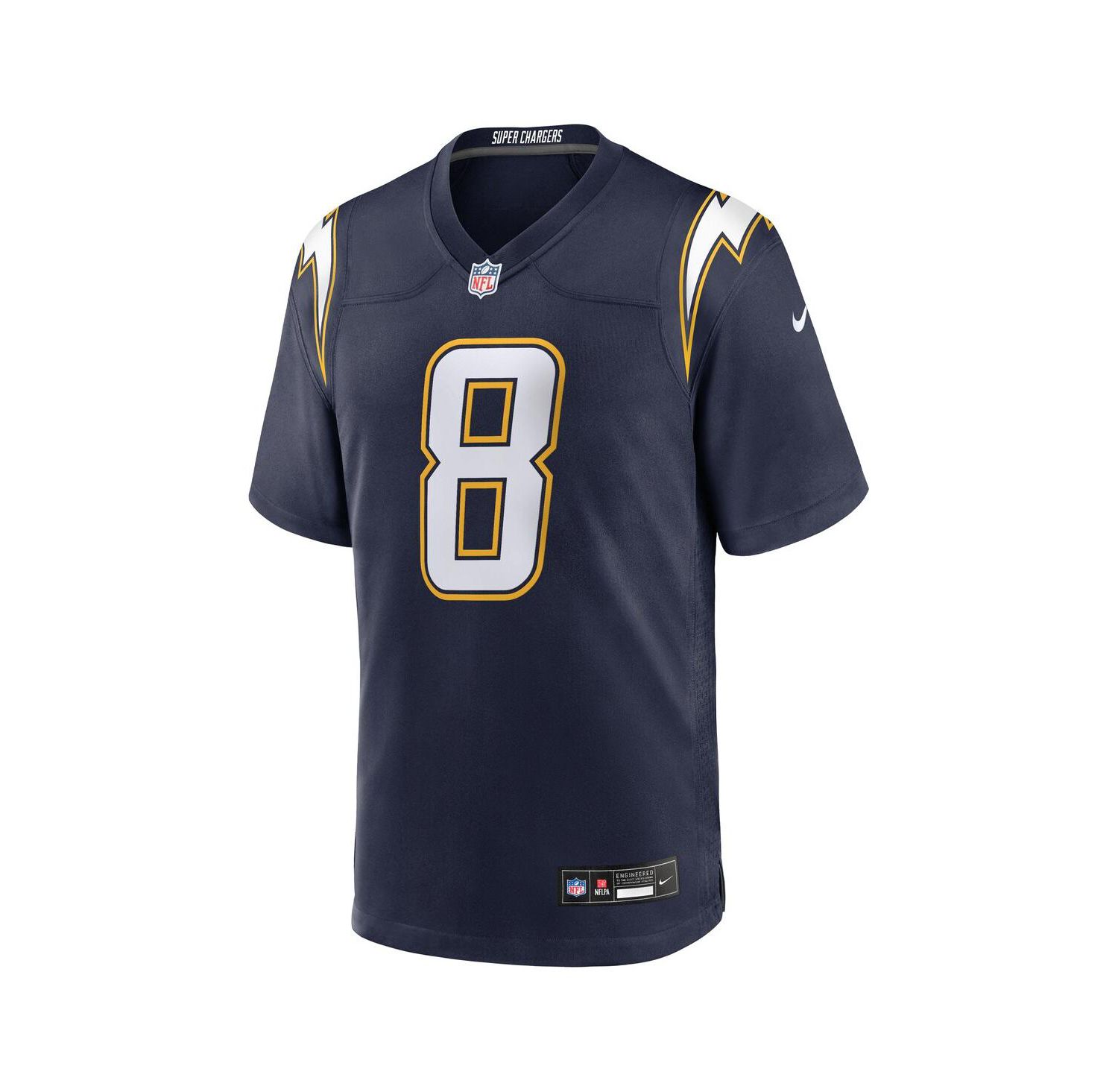Men's Omarion Hampton Navy Los Angeles Chargers Alternate Super Chargers Game Player Jersey
