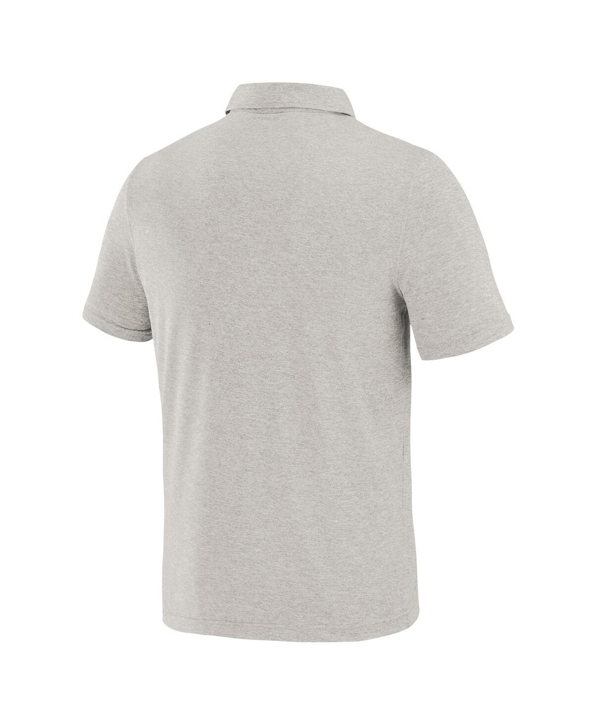 J. Palmer Men's White Ohio State Buckeyes Four Down Polo Shirt In Gray
