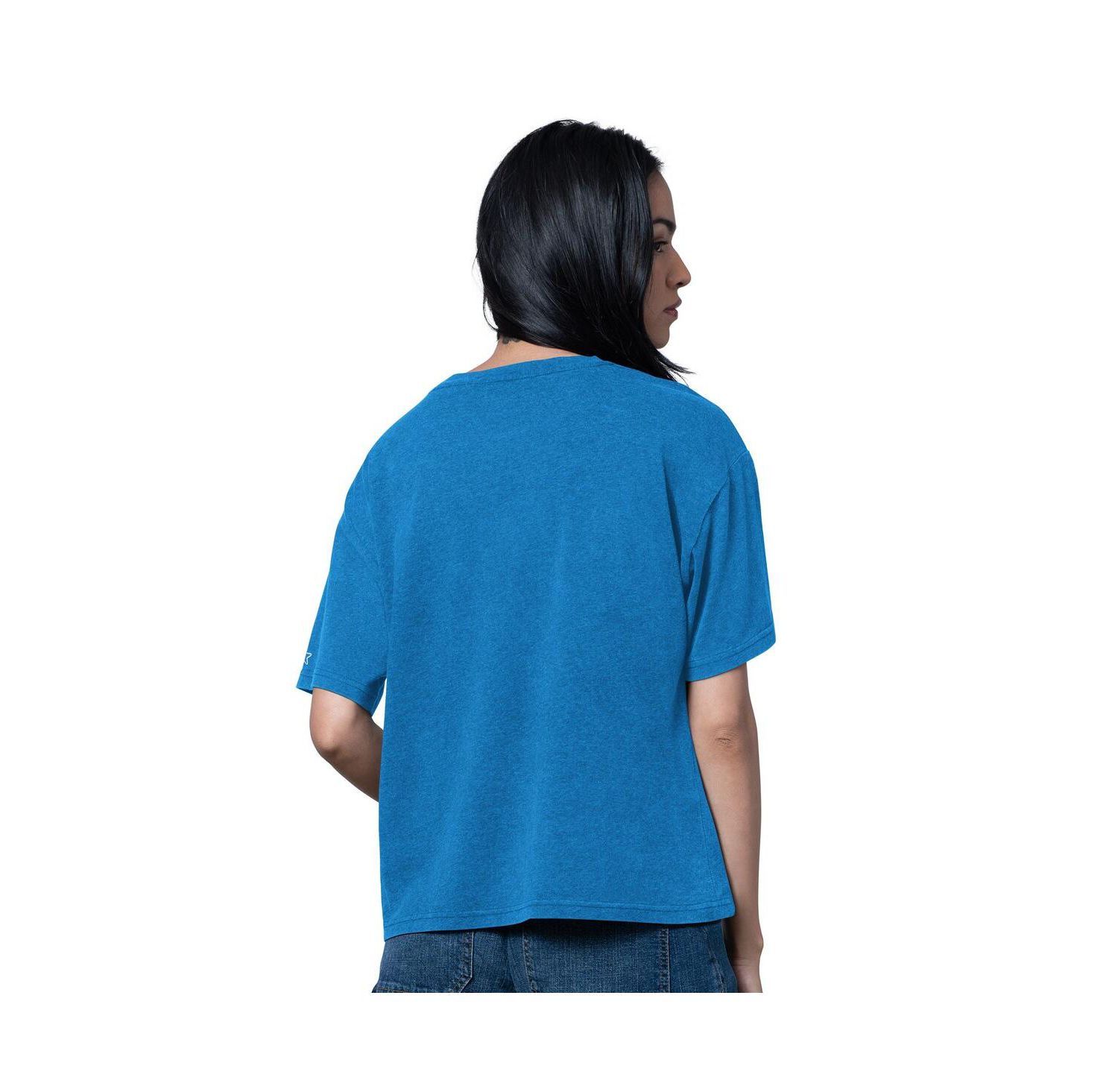 Women's Heather Blue Detroit Lions Oversized Hall of Fame T-Shirt