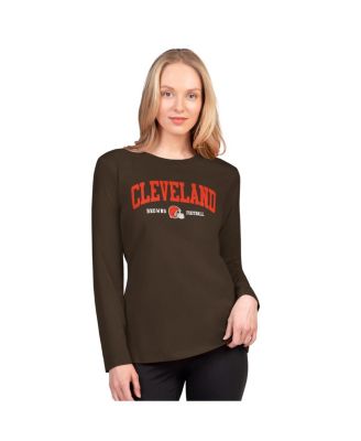 G-III 4Her by Carl Banks - Women's Brown Cleveland Browns Best Play Long Sleeve T-shirt