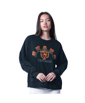 G-III 4Her by Carl Banks - Women's Navy Chicago Bears Oversized Feud Sweatshirt