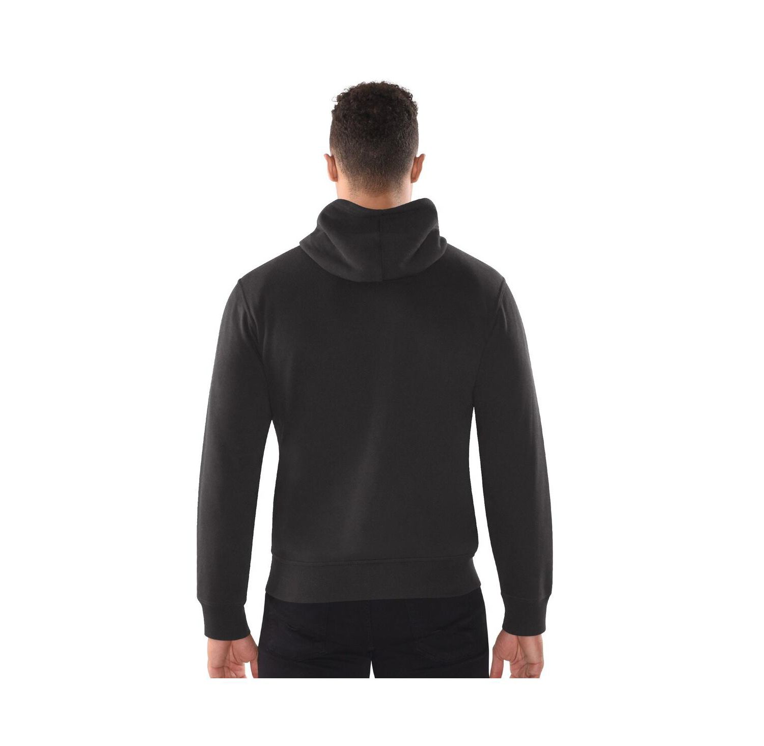 Men's Black Pittsburgh Steelers Distressed Classic Full-Zip Hoodie