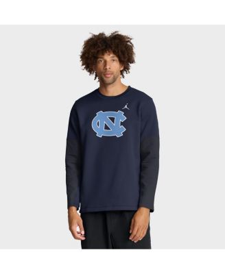 Jordan - Men's Navy North Carolina Tar Heels 2025 Sideline Coach Performance Long Sleeve T-shirt