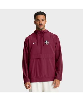 Nike - Men's Garnet Florida State Seminoles Anorak Half-Zip Hoodie Jacket