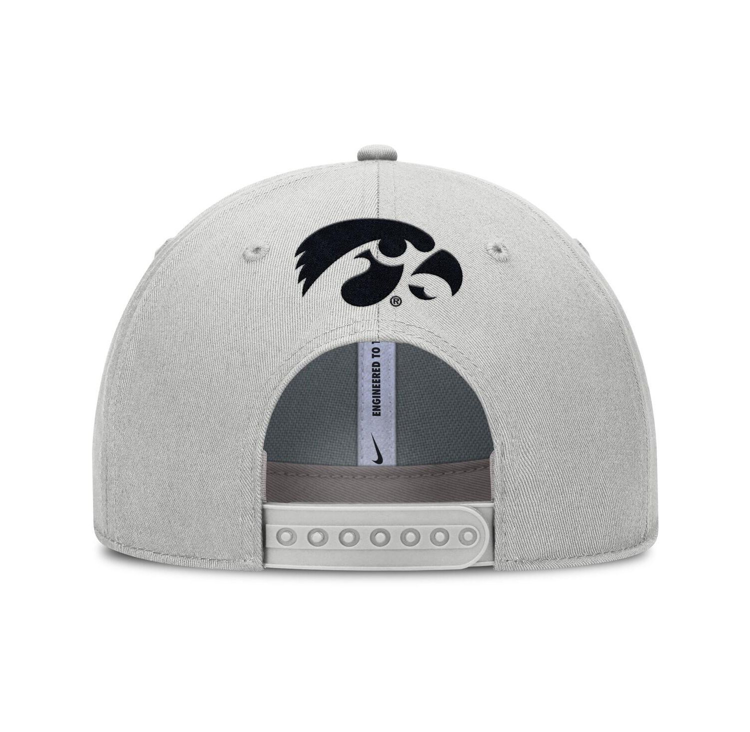 Men's Gray Iowa Hawkeyes 2025 Sideline Dust Pinched Rise Adjustable Hat