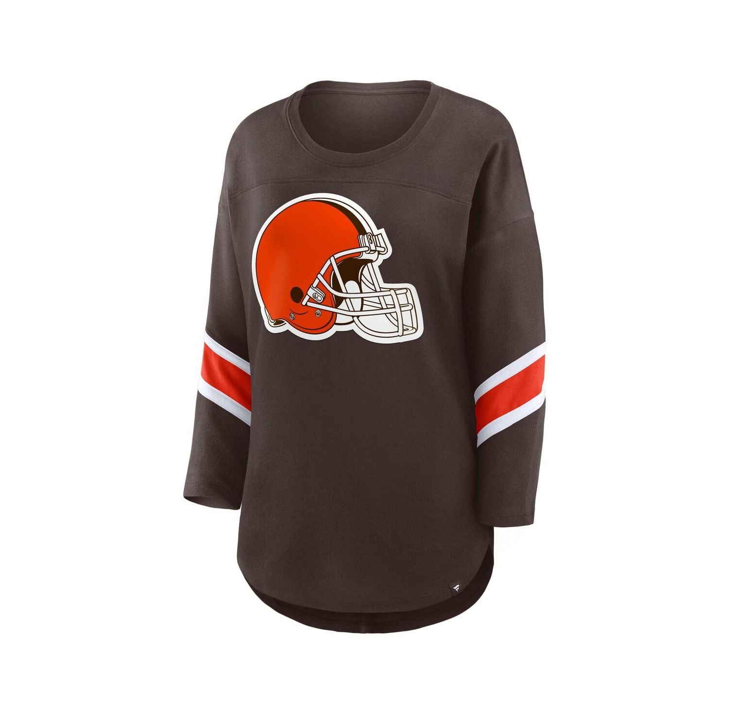 Women's Brown Cleveland Browns Redzone 3/4-Sleeve T-Shirt