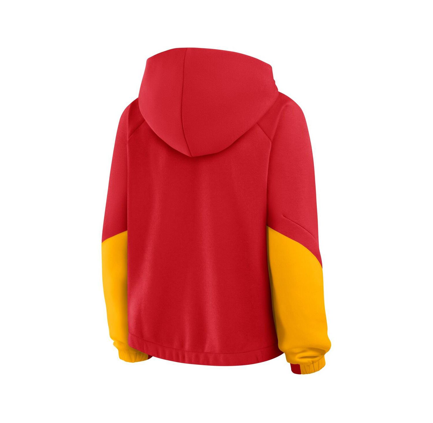 Women's Red Kansas City Chiefs Oversized Redzone Bubble Screen Pullover Hoodie