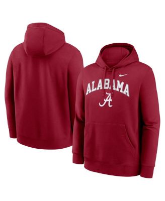 Nike - Men's Crimson Alabama Crimson Tide Club Fleece Arch Pullover Hoodie