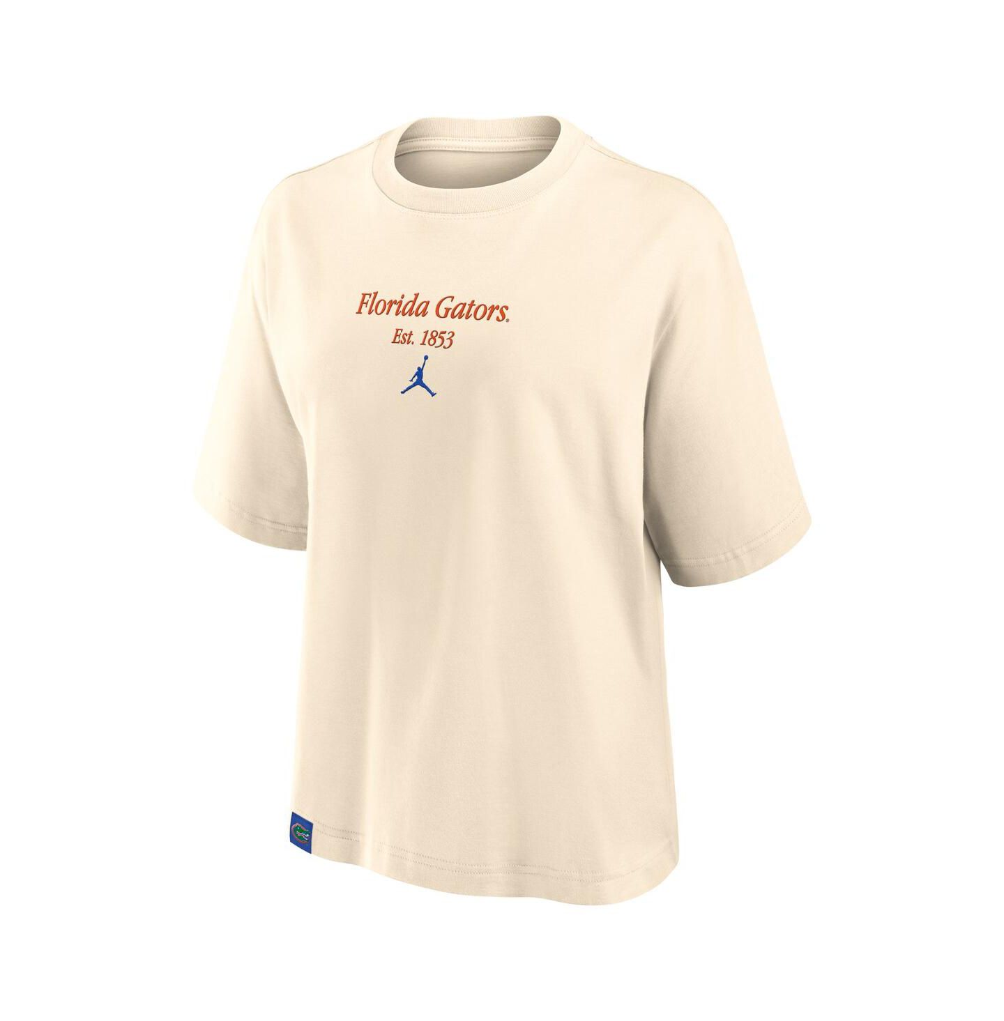 Женская футболка Jordan Tan Florida Gators Established Tag Boxy — фото 3