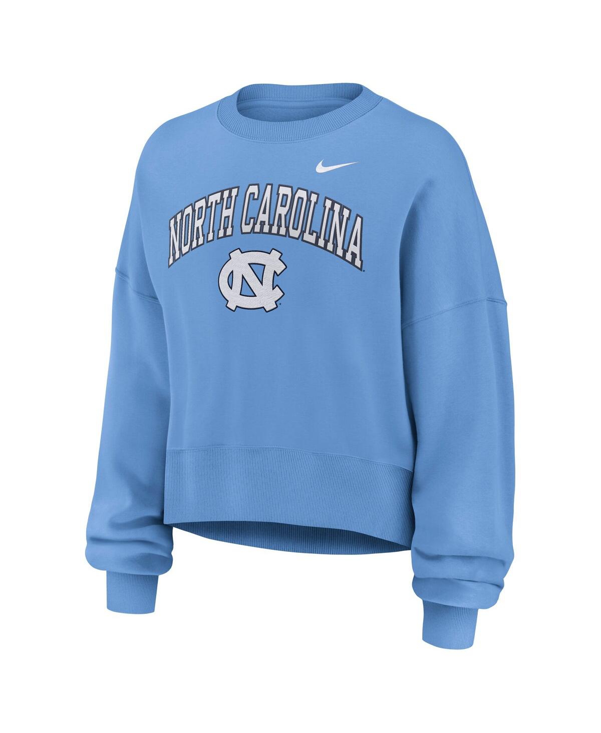Nike Women's Carolina Blue North Carolina Tar Heels Oversized Phoenix Arch Pullover Sweatshirt In Blue