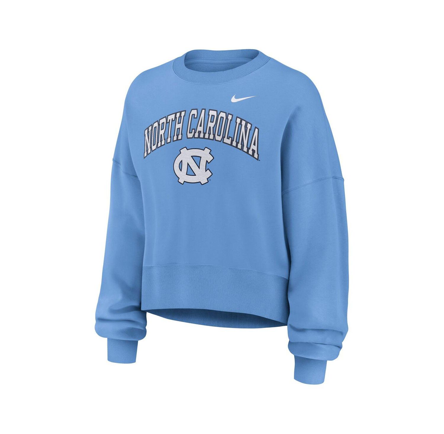 Women's Carolina Blue North Carolina Tar Heels Oversized Phoenix Arch Pullover Sweatshirt