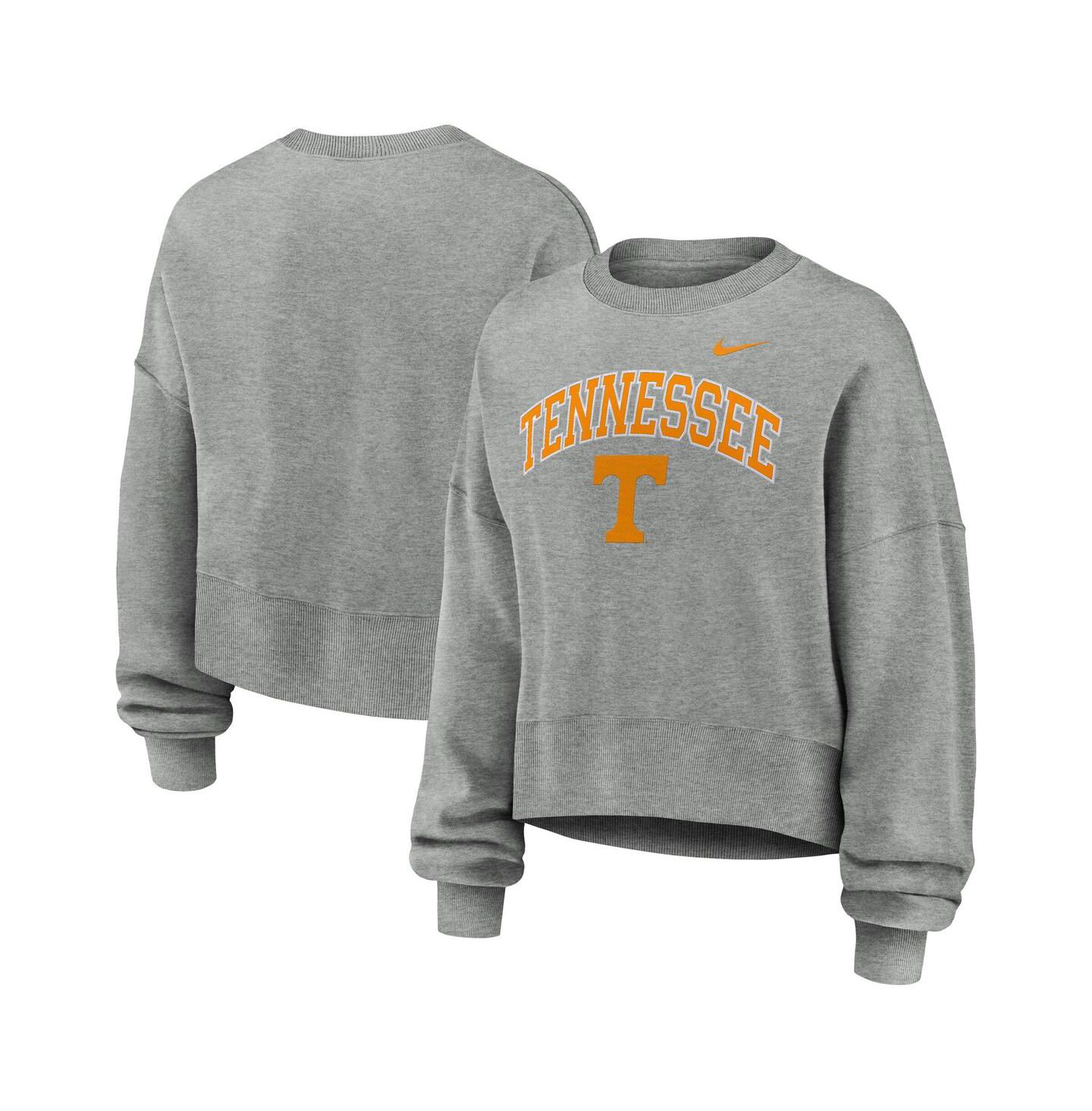 Женская толстовка Nike Heather Gray Tennessee Volunteers Oversized Phoenix Arch Pullover — фото 1