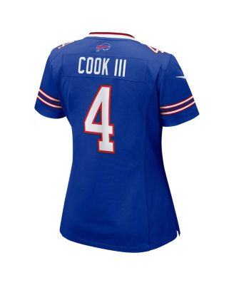 Women's James Cook III Royal Buffalo Bills Team Game Jersey