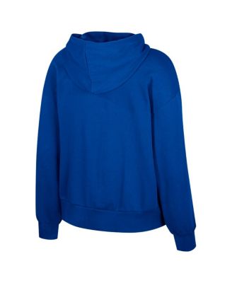 Women's Royal Kentucky Wildcats Reflection Rhinestone Drawcord Pullover Hoodie