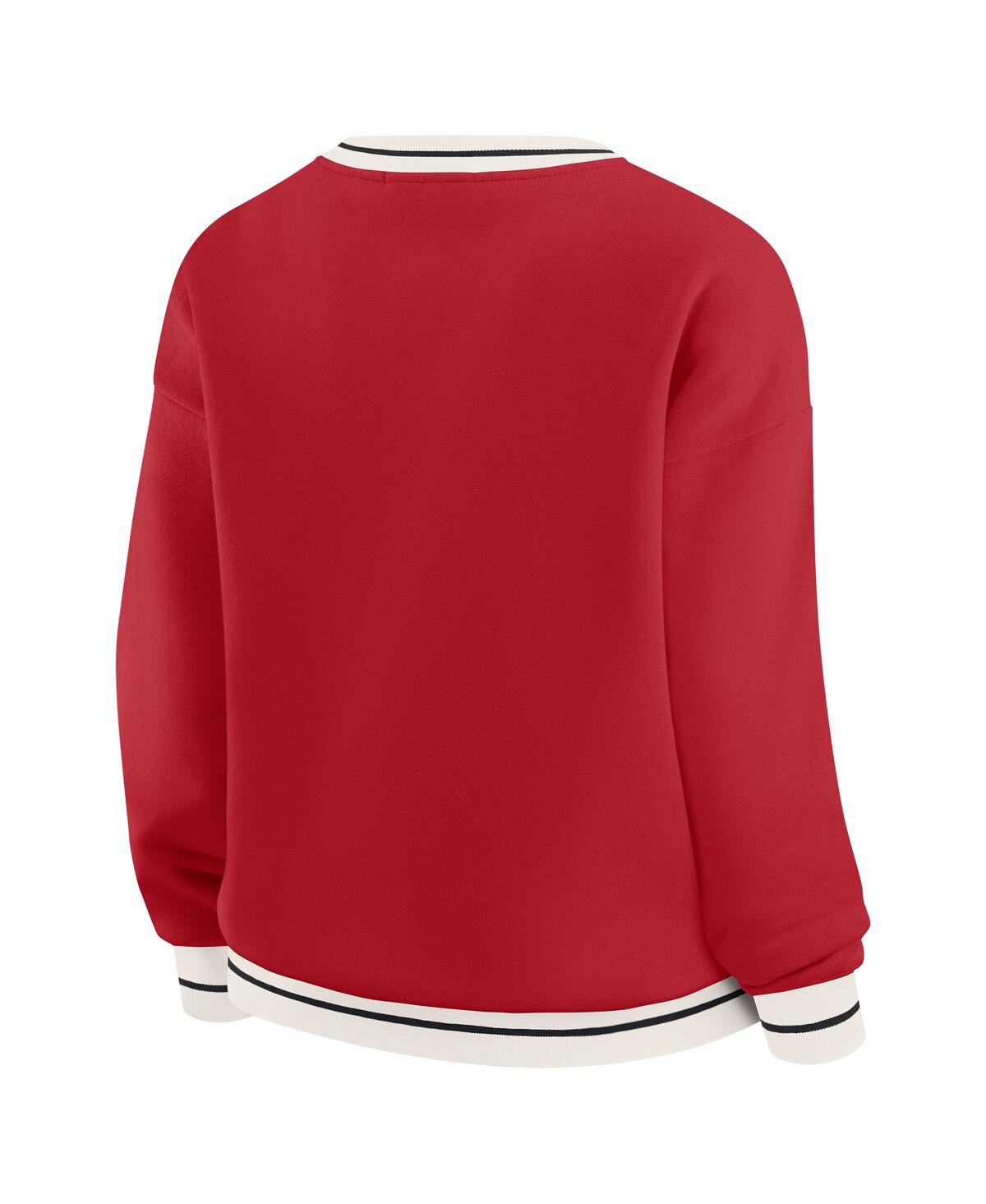 Wear By Erin Andrews Women's Cardinal Usc Trojans Seal Sweatshirt In Red