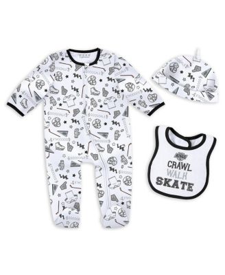 WEAR by Erin Andrews - Baby Boys and Girls Los Angeles Kings Sleep and Play Sleeper Set with Bib