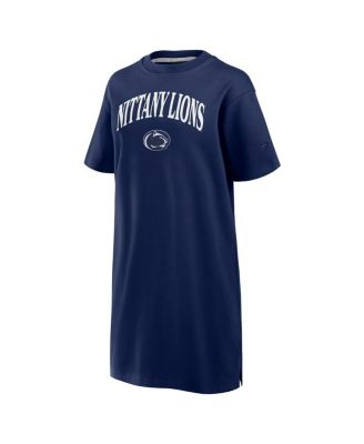 Women's Navy Penn State Nittany Lions Elements Go Tri-Blend T-Shirt Dress