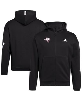 adidas - Men's Black Texas A M Aggies Z.N.E. Full-Zip Hoodie
