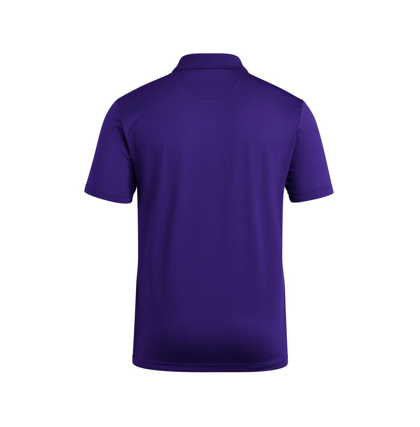 Мужское поло adidas Purple Washington Huskies Ultimate 365 Ottoman Polo Shirt — фото 2