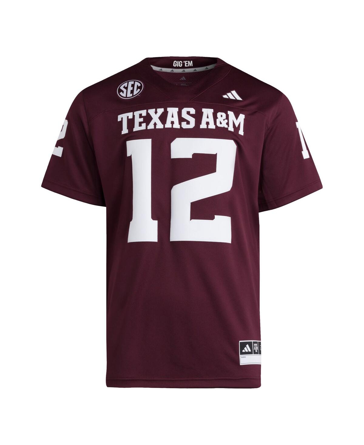 Adidas Men's 12 Maroon Texas A M Aggies Premier Jersey