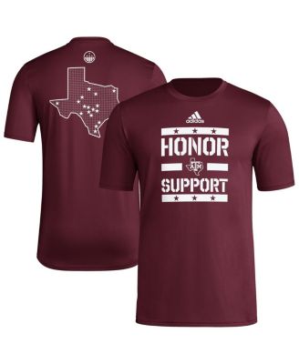 adidas - Men's Maroon Texas A M Aggies Honor Support Pre-Game T-shirt