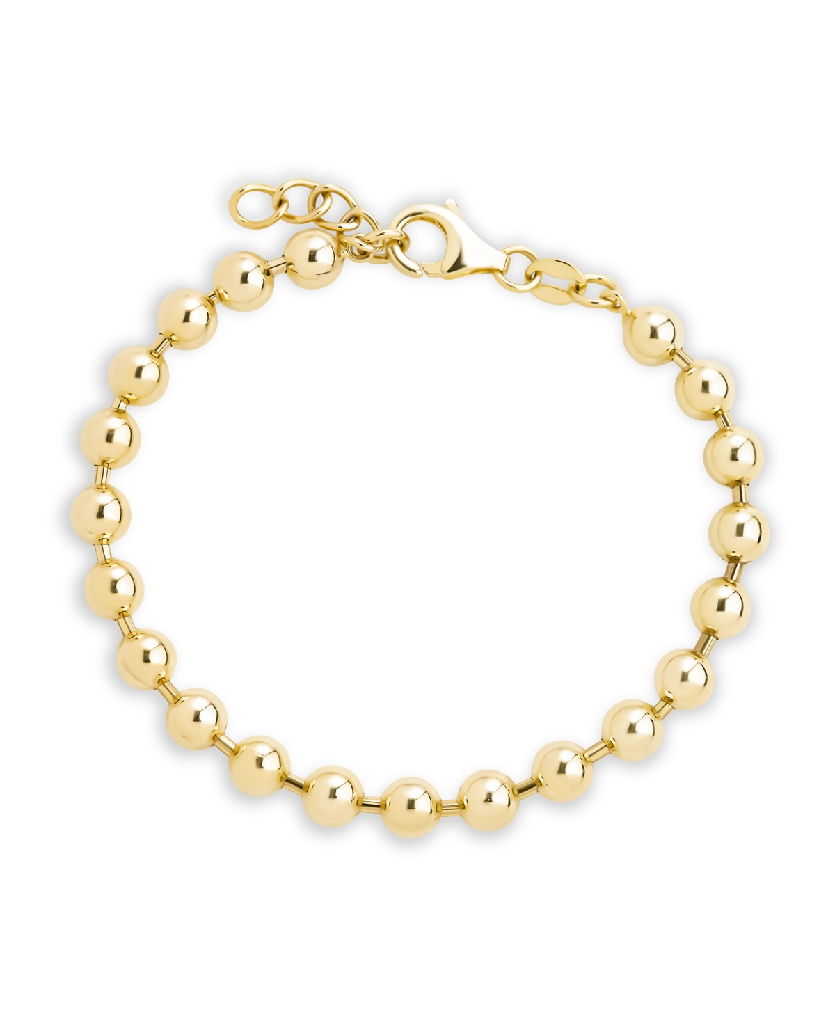 Sterling Forever Sterling Silver Preston Beaded Bracelet In Gold