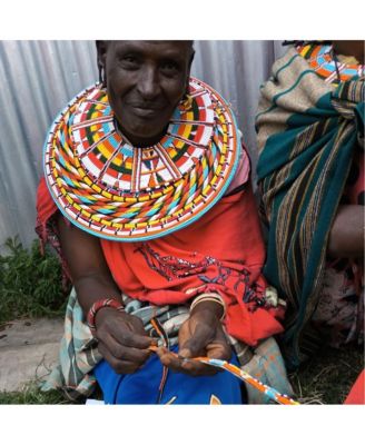 Conservation Pride & Purpose Hand Beaded Bracelet, Rainbow of Maasai Glass Beads