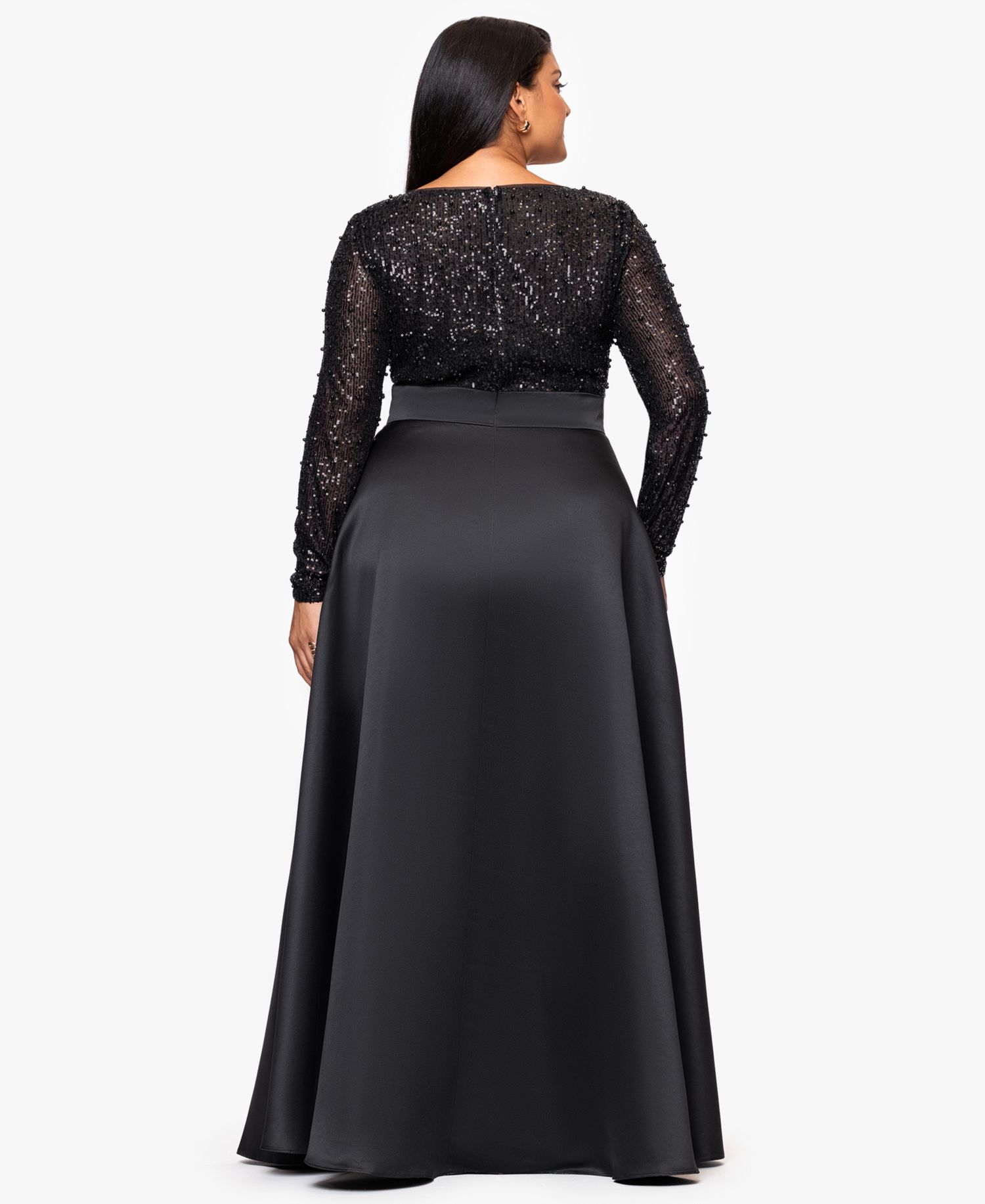 Women's Long Sleeve Ball Gown