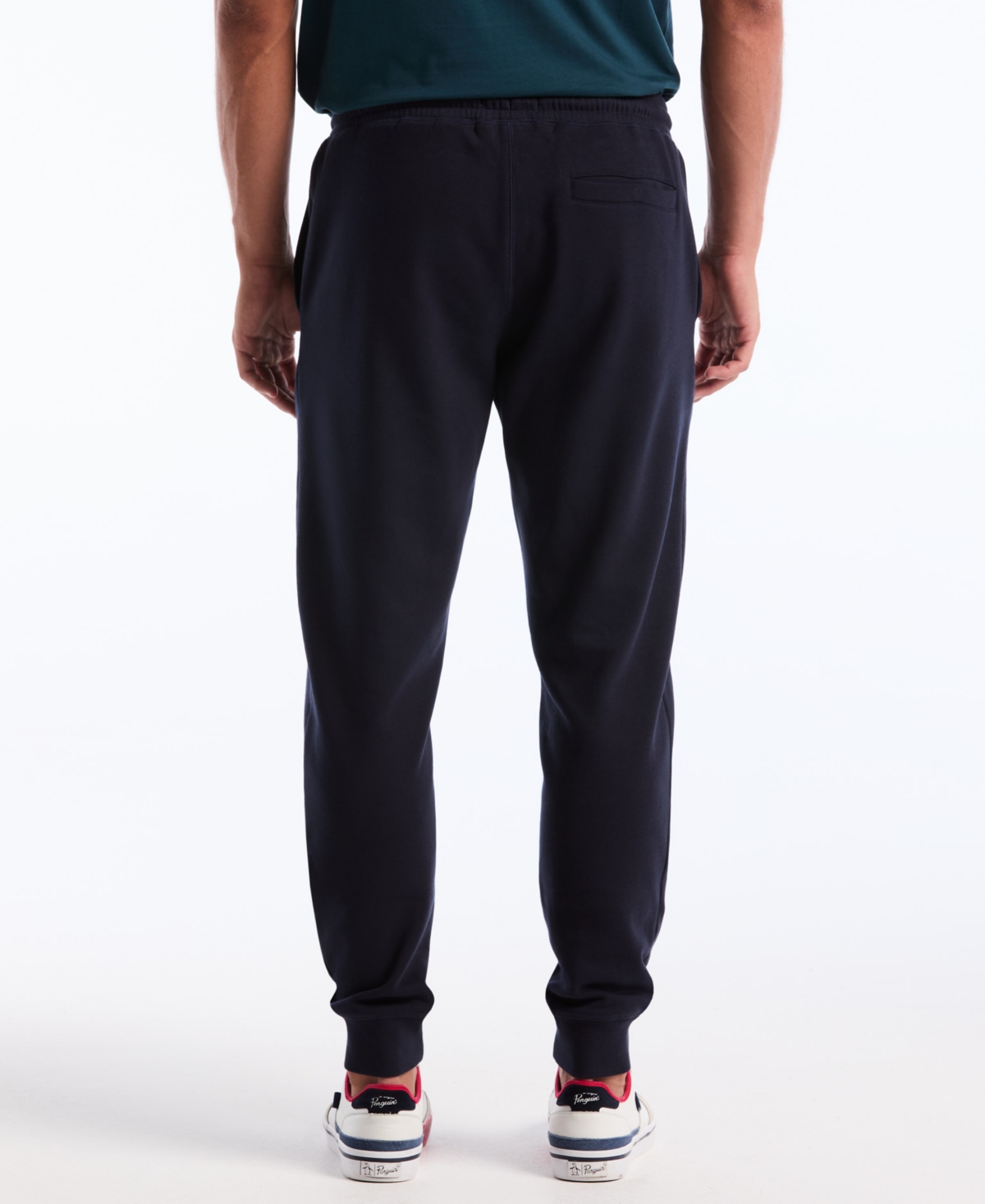 Original Penguin Men's Sticker Pete Cuffed Finish Pants In Blue