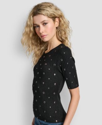 Women's Studded Pull On Sweater