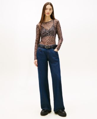 Women's Slim All-Over Print Top