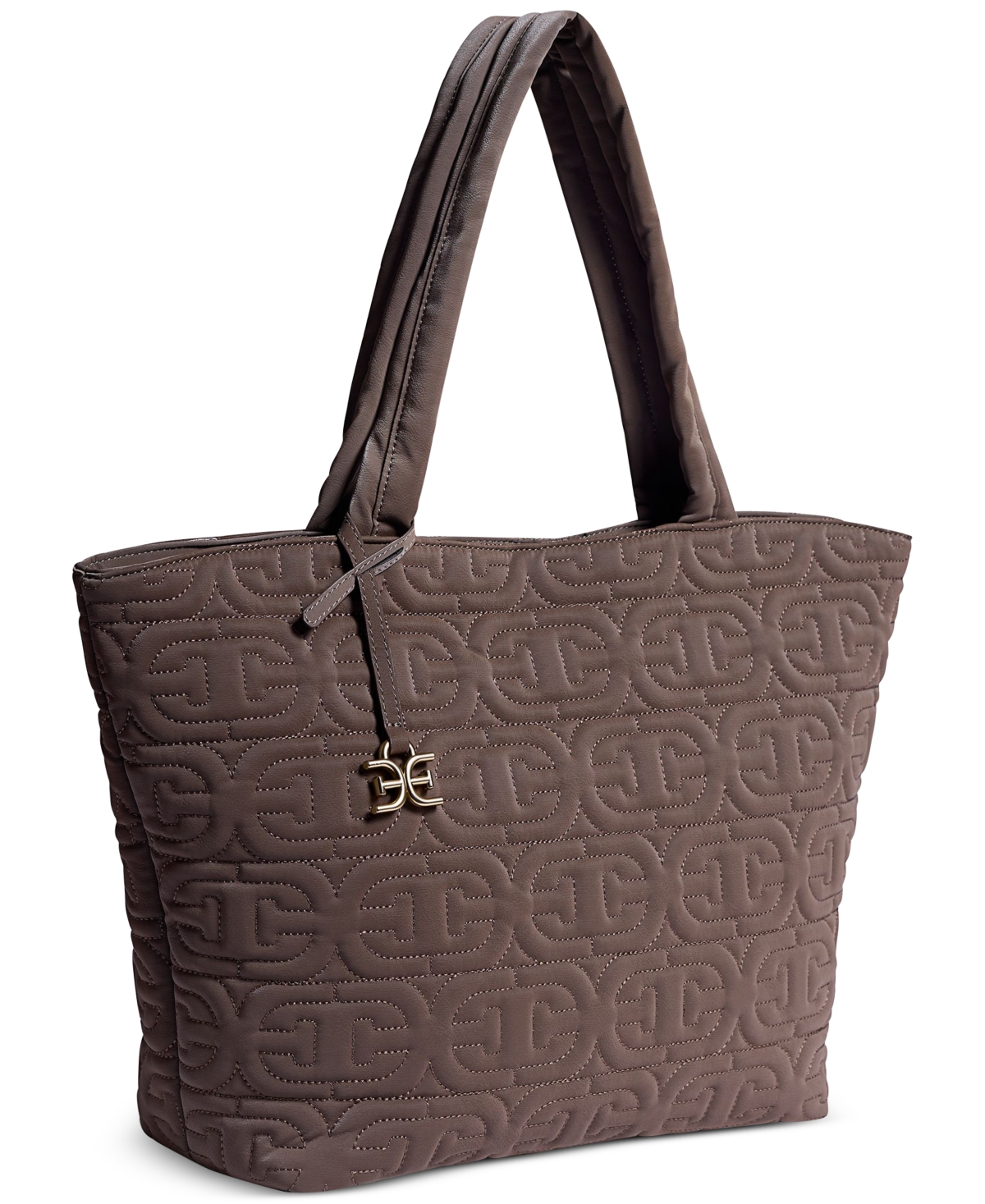 Sam Edelman Ethyl Top Zip Medium East West Tote In Gray