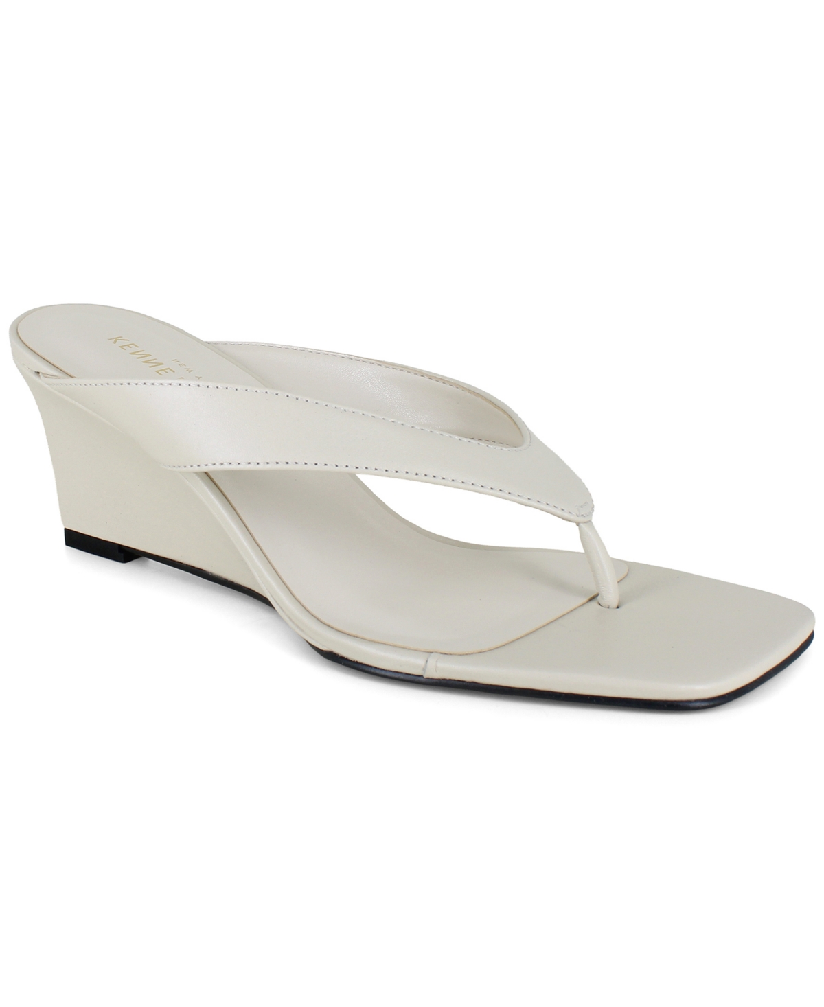 Kenneth Cole New York Women's Susannah Wedge Thong Sandals In Gray
