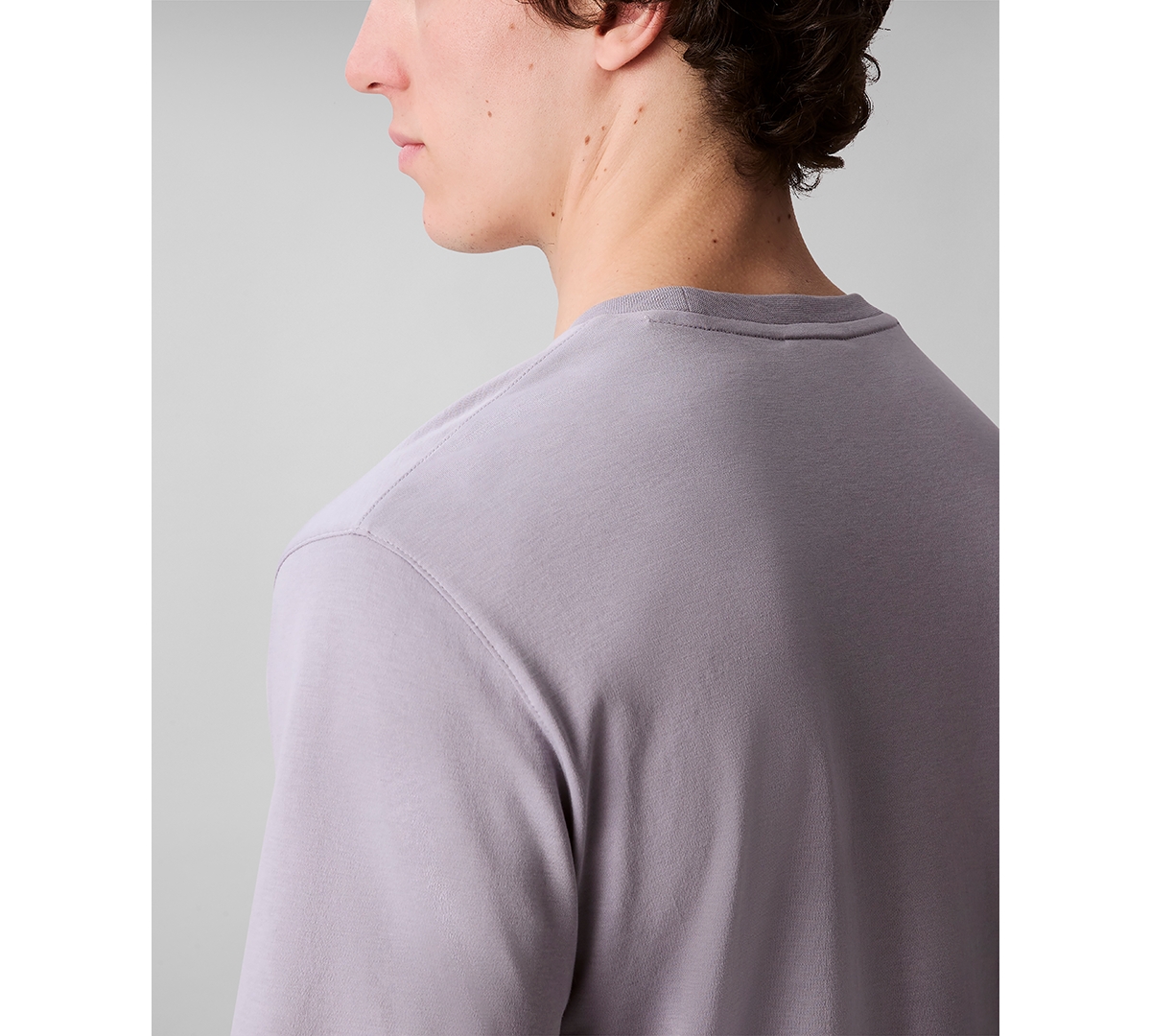 Calvin Klein Men's Short Sleeve Supima Cotton Interlock T-shirt In Gray