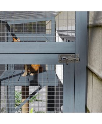 Catio Outdoor, Window Catio for 2-3 Cats, for Playing Sunbathing