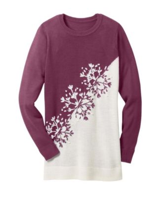 Women's Within Holiday Snowflake Jacquard Sweater